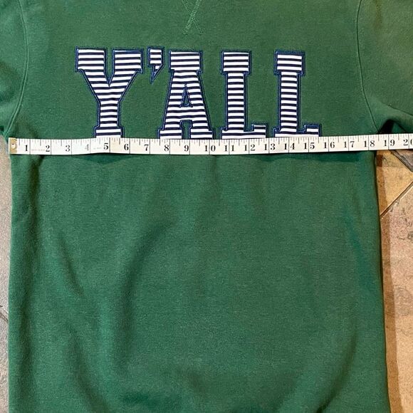 Marley Lilly Women’s Green Sweatshirt Tunic Y’all Size XXS / XS - Picture 6 of 7